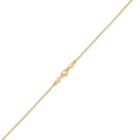 14KB0018. - 14 Karat Yellow Gold Three Hearts Charm Adjustable Bracelet