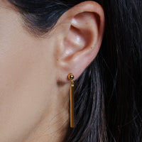 925 Sterling Silver Silver Drop Down Bar Earrings - ARE00007RH | ARE00007GP