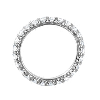 Silver 925 Rhodium Plated CZ Infinity Ring - GMR00066