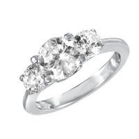 Silver 925 Rhodium and Gold Plated Infinity CZ Past Present Future Ring - STR00195